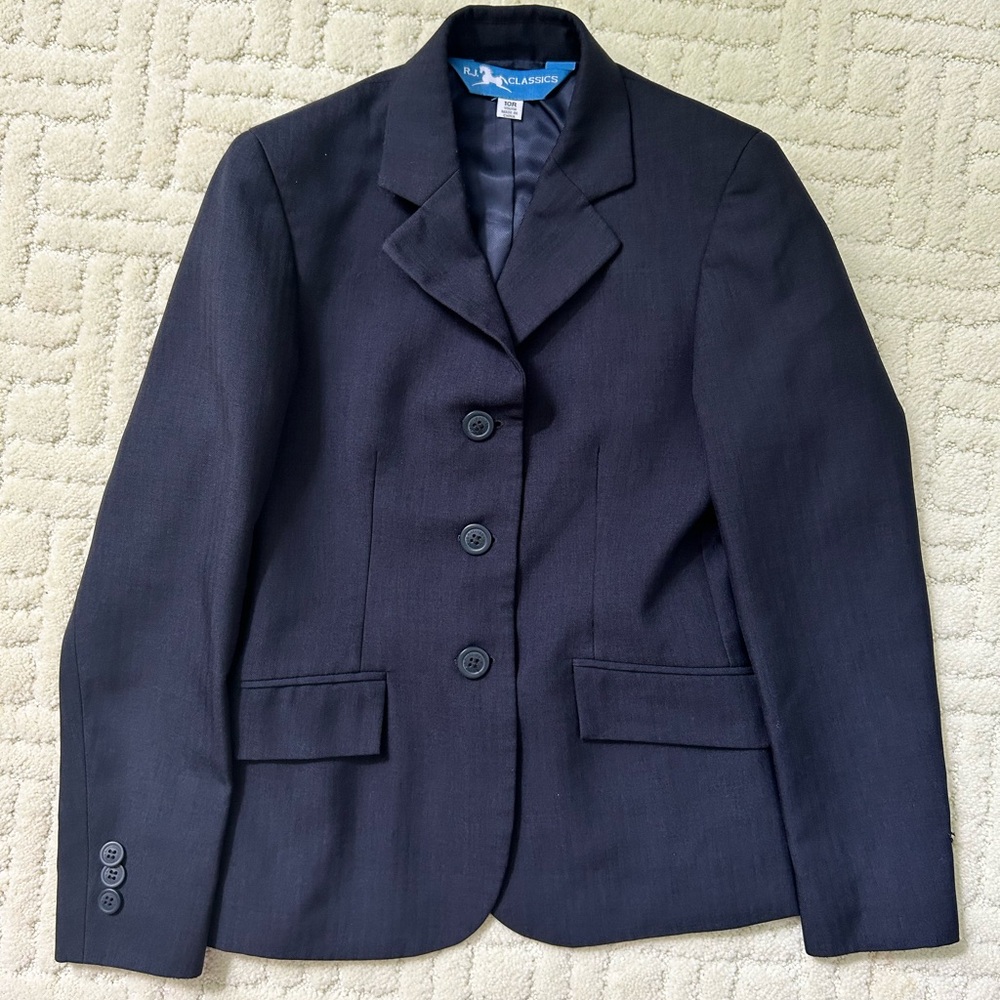 RJ Classics Blue Label show coat. Size 8R.